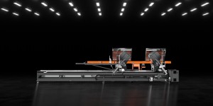 Tekna: TKE 554 | Twin-head cutting-off machine with 3 controlled