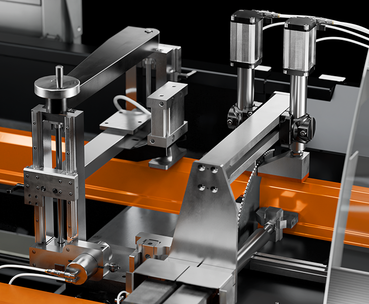 Alluminio TKE 305 EA Alimentatore con morse a ponte Tekna
